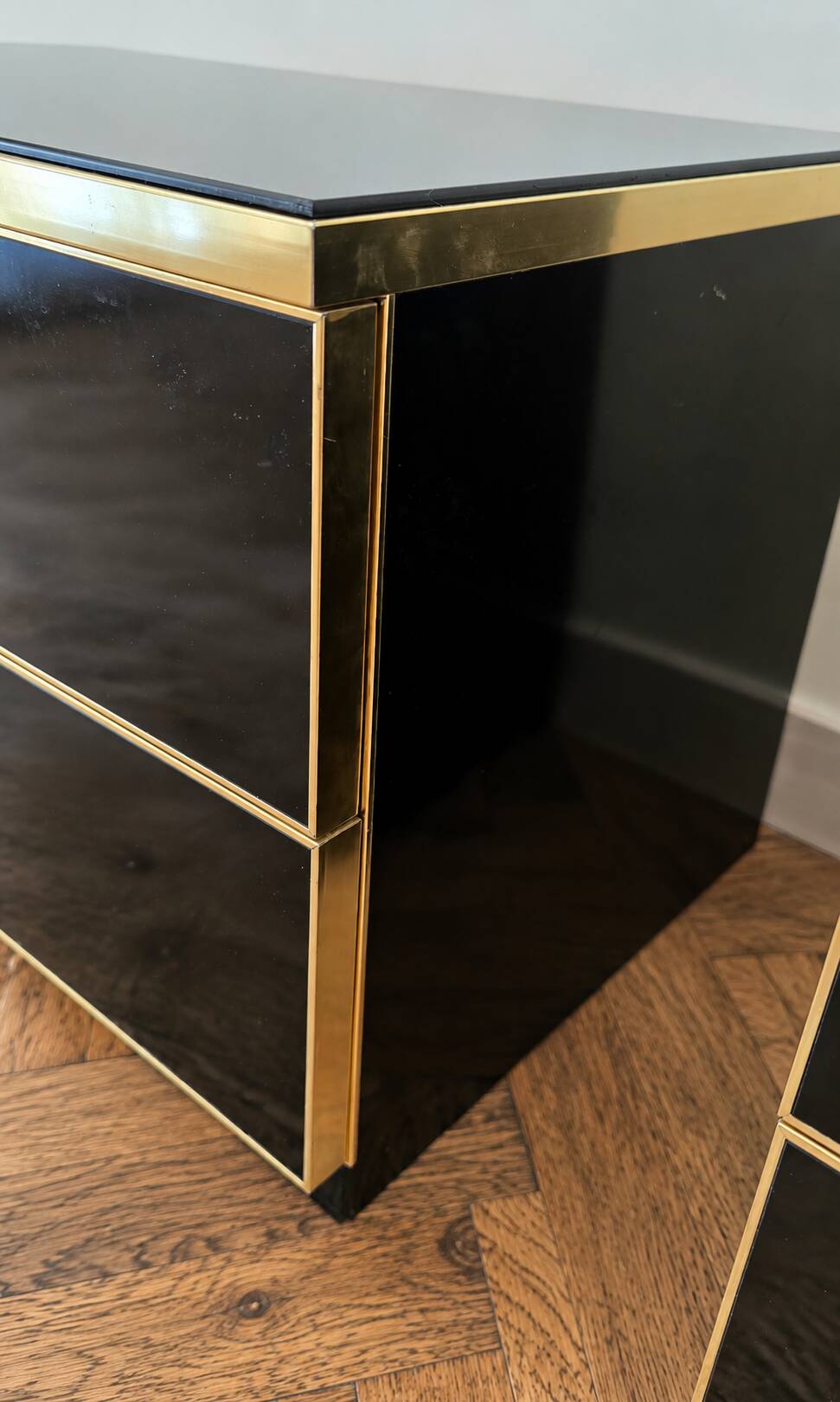 Pair of bedside tables Maison Roméo Paris by Jean-Claude Mahey, 1970s