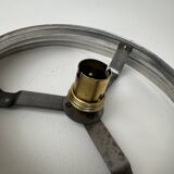 Antique ceiling light or vintage wall light in xl opaline