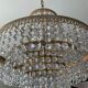 Crystal grapevine waterfall chandelier