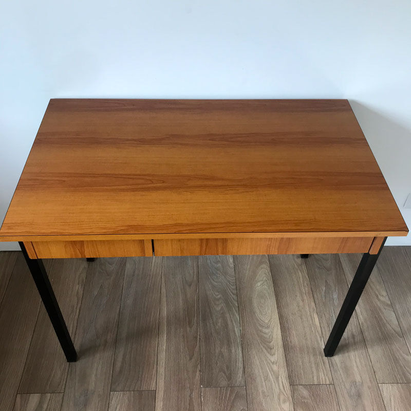 Desk in formica and metal 1970