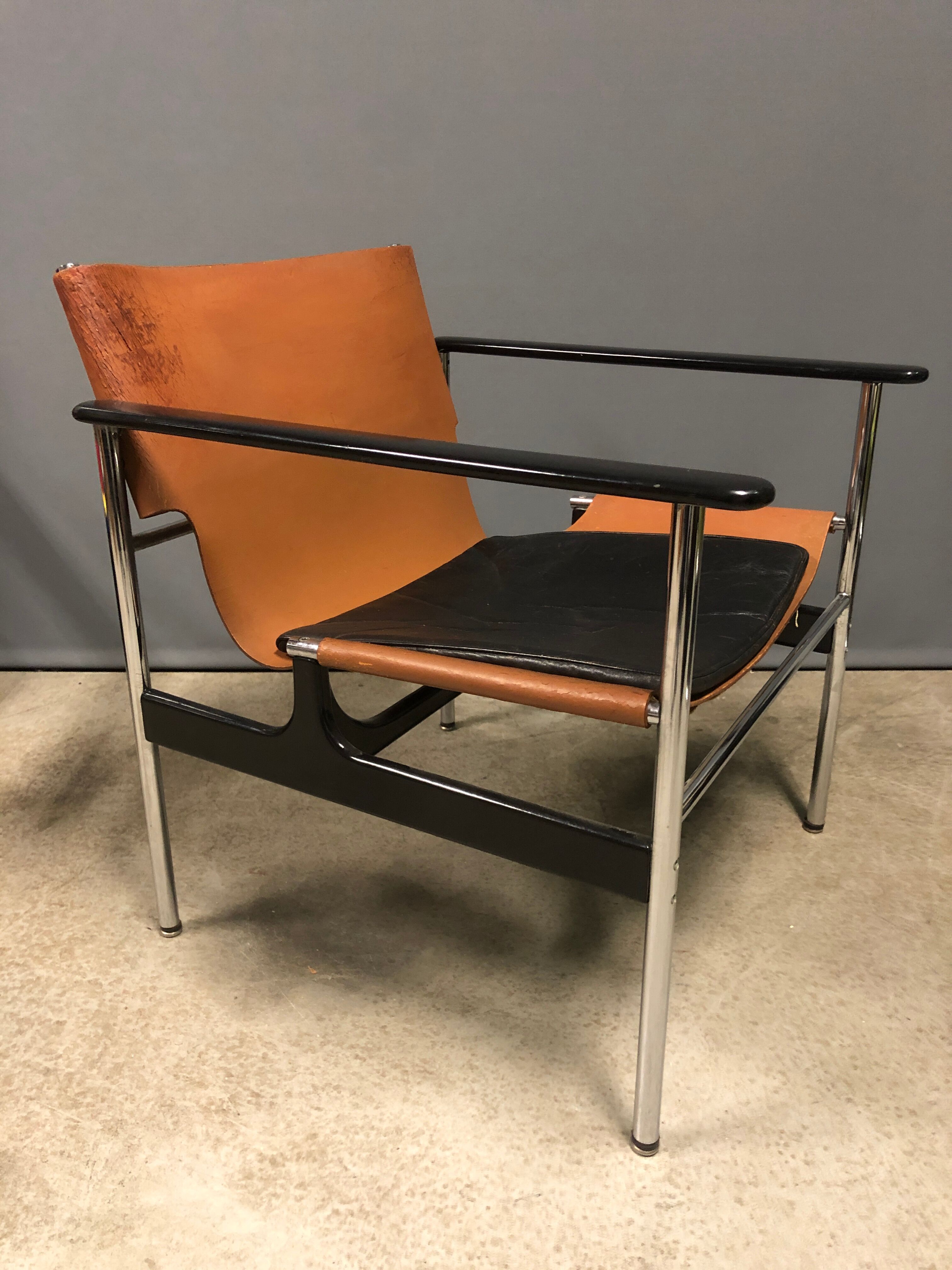 Vintage Charles Pollock 657 lounge chair for Knoll