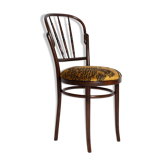 Chaise vintage en velours beige Tiger Dedar, usine Fameg, Pologne, 1960s