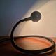 Large Black Adjustable Iconic Table Lamp Hebi, Isao Hosoe, Valenti Luce, 1970s