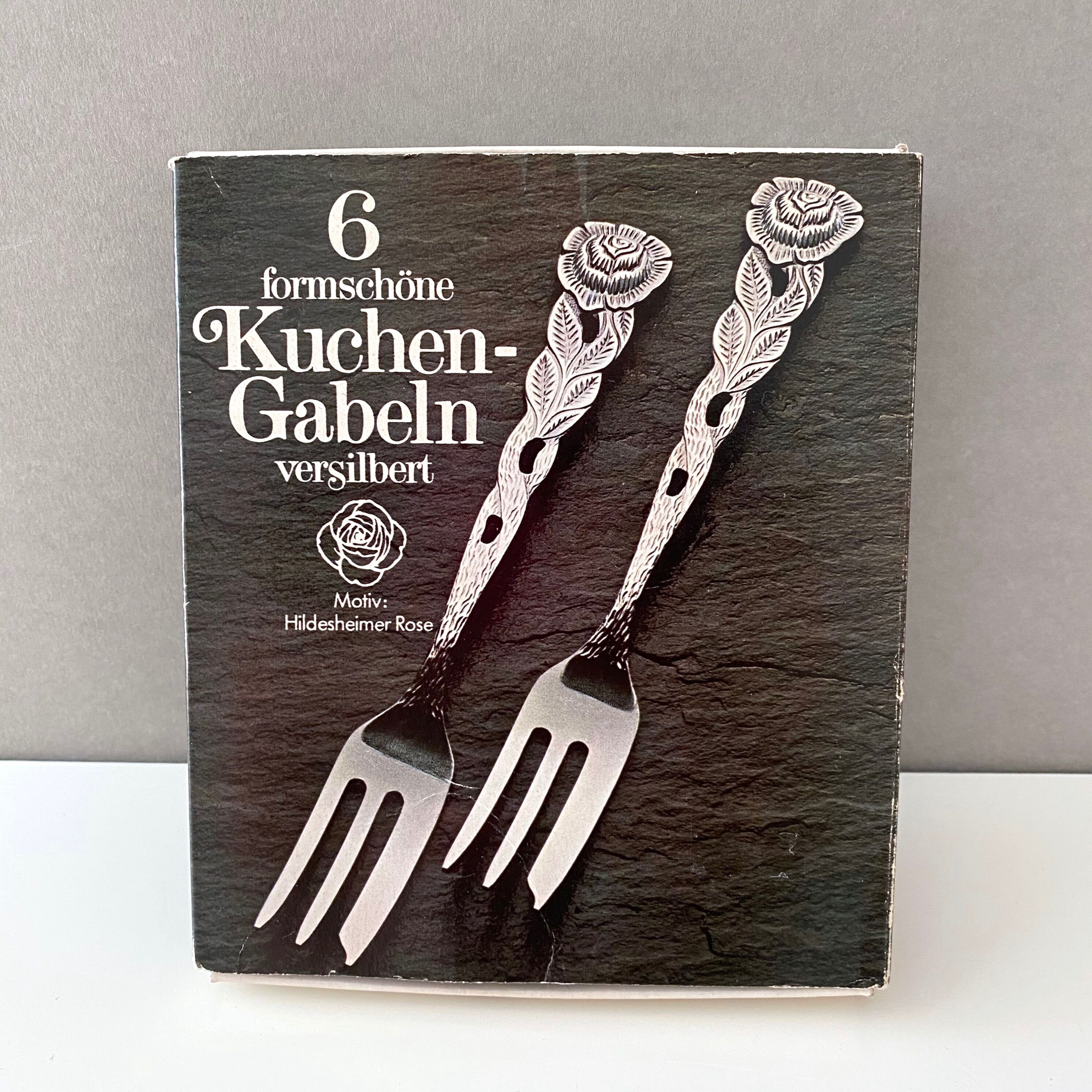 Set de 6 fourchettes à gâteau Hildesheim Rose plaqué argent