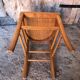 Ancienne chaise bistrot style luterma bois clair vintage #a567