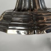 Pair of solid silver 950 candelabra in Louis XVI style