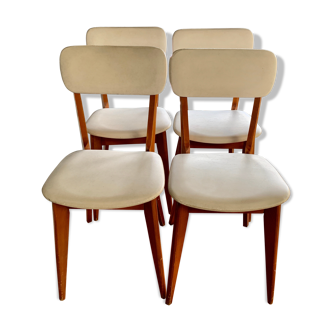 Series of 4 vintage chairs