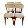 Serie de 4 chaises vintage