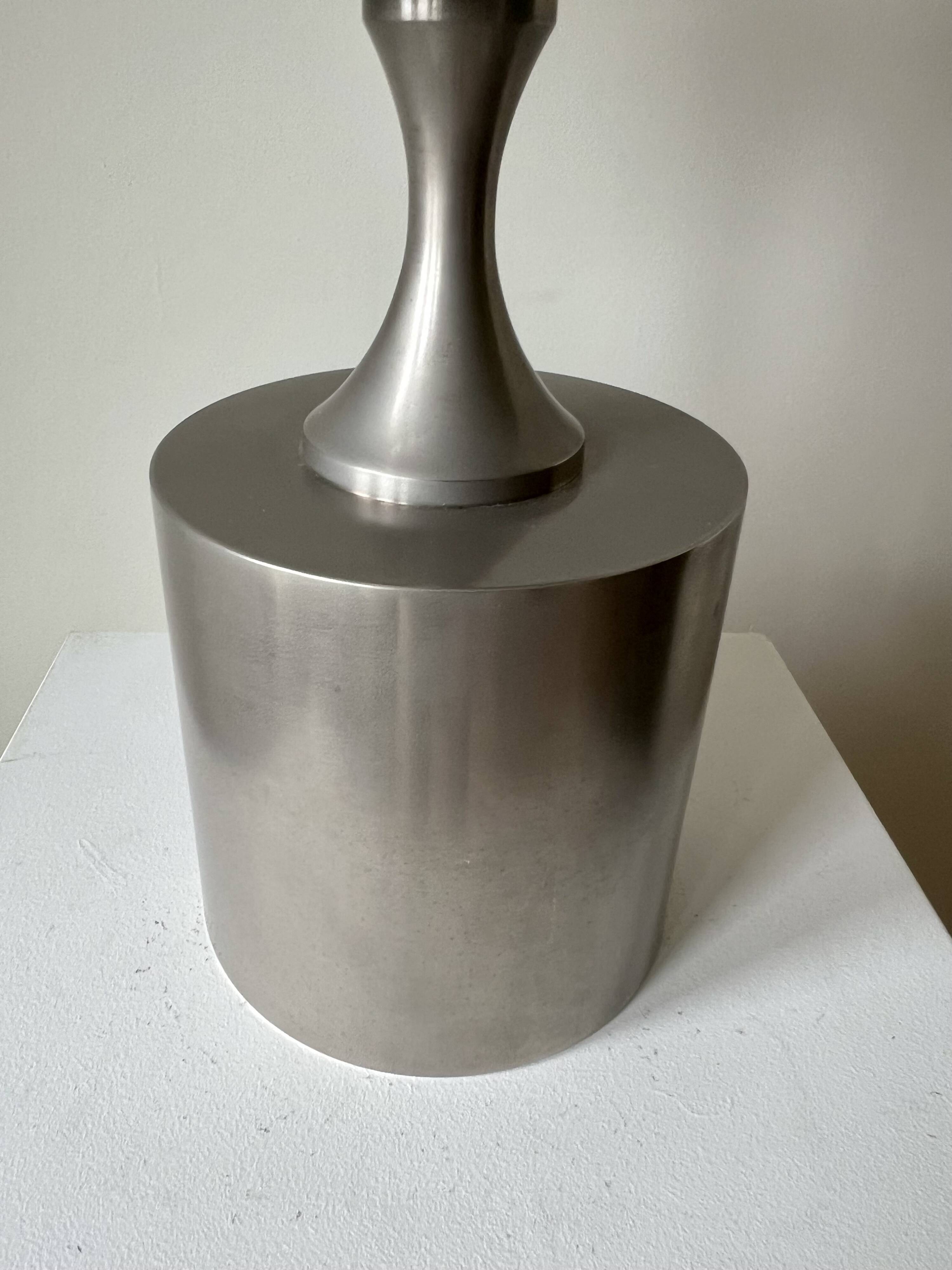 Large sculptural table lamp, Philippe Barbier style. France 1960-70s