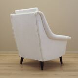 White armchair, Danish design, 1970s, production: Denmark