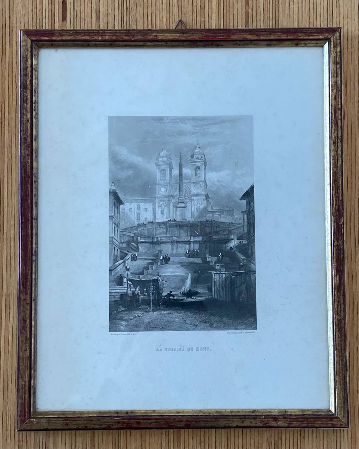 Lithograph of Rome by the Rouargue brothers 1850