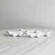 6 vintage white porcelain knife rests