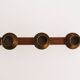 1960s Sculptural Wooden & Brass Candleholder