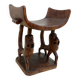 Trône royal "Fon" en bois sculpté – Bénin, XXᵉ siècle
