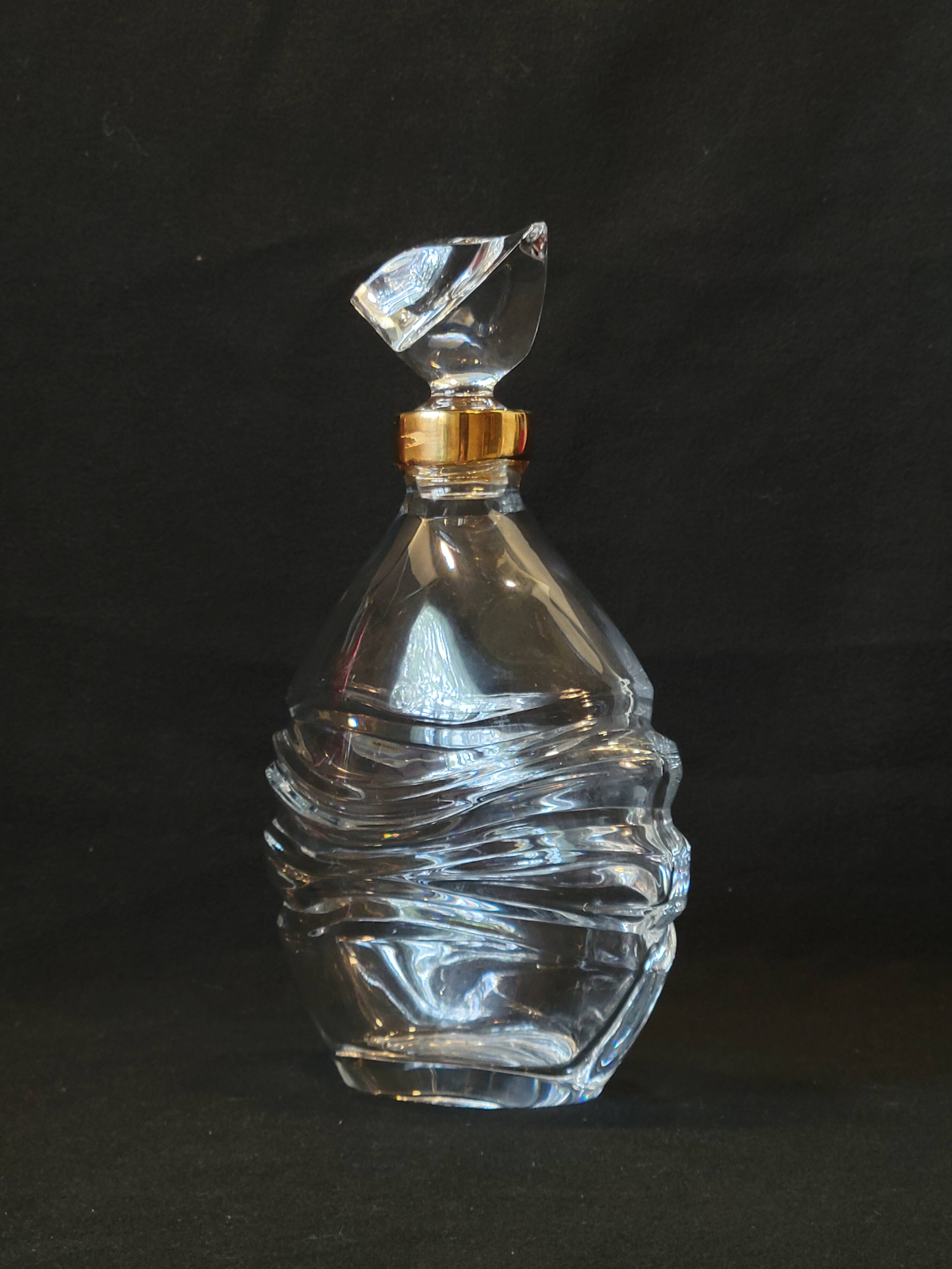 Baccarat Crystal Carafe For Cognac J&F Martell 75 Cl
