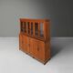 Impressive 12 doors monastery or display cabinet in pine, Belgium, 1890