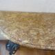Console en fer forgé de style Louis XV, avec son marbre