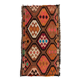 Vintage turc Mini Kilim 108x58 cm laine petit Kelim Runner, shabby Chic