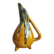 Vallauris ceramic tripod vase