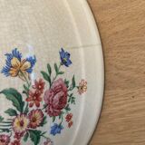Salad bowl Labrut Grigny, model small flowers and golden border