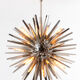 "Gregorian" chrome metal chandelier, contemporary work