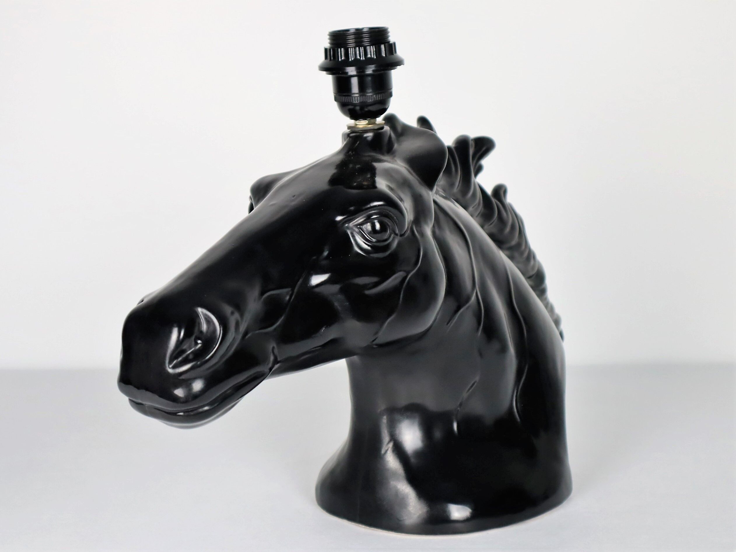 Ceramic horse lamp 1980