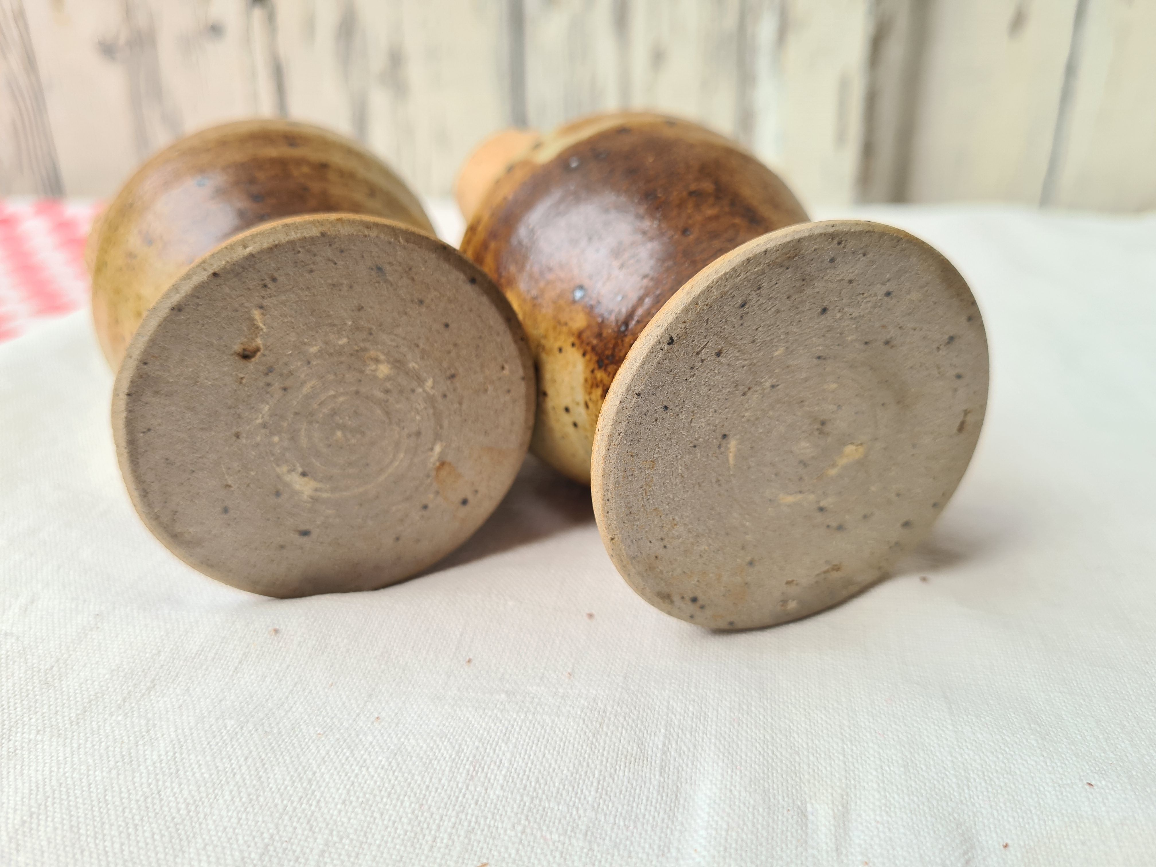 Sandstone salt and pepper shaker