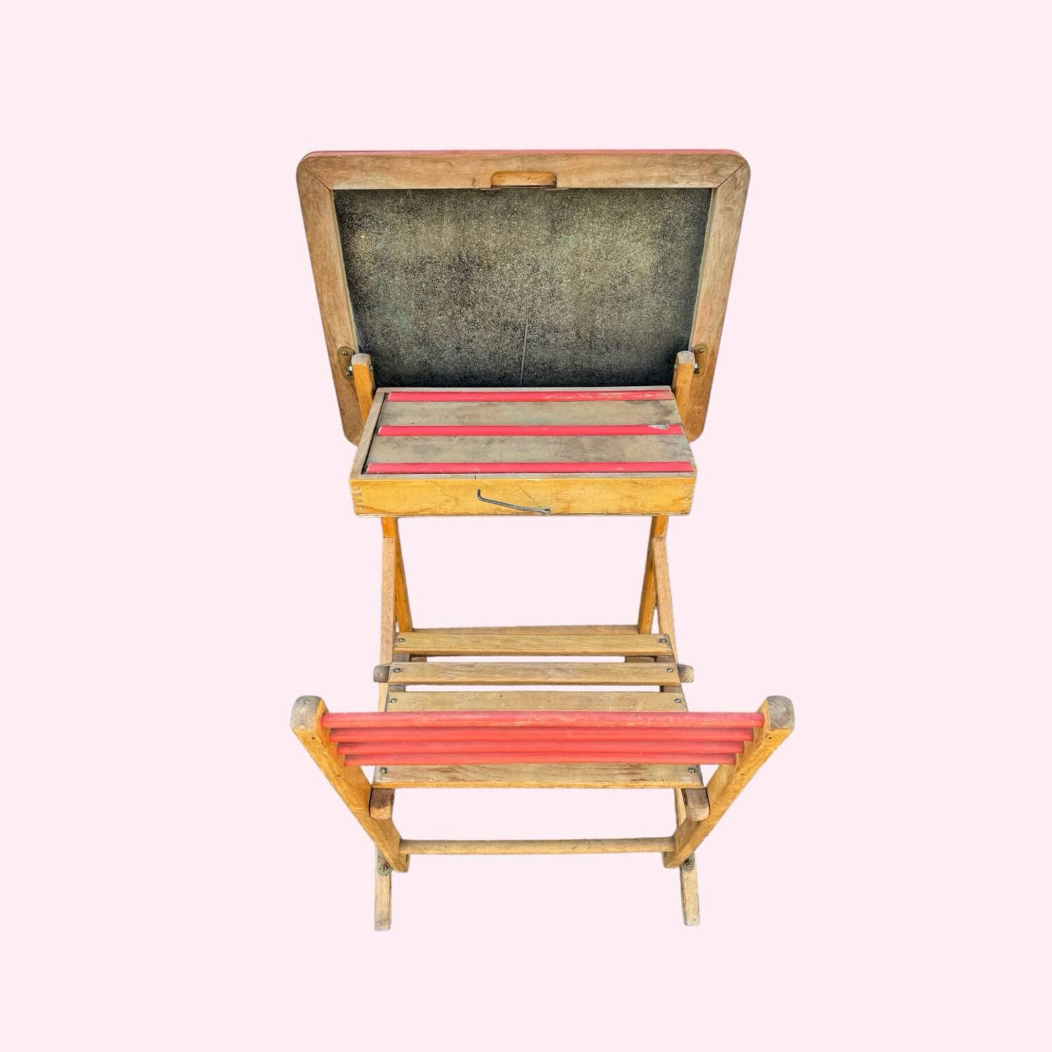 Bureau d’écolier pliable Plideal, années 1960