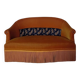 Mustard velvet 2-seater toad sofa