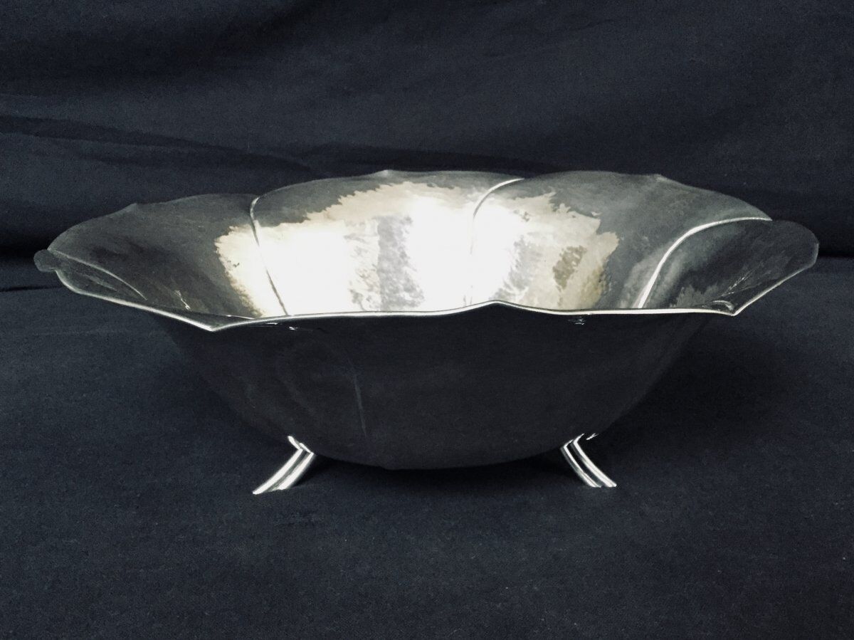 Coupe en argent martelée hollandaise
