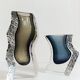 Alessandro Mandruzzato Murano Glass Vases, Hand-Blown, Italy, 1970s