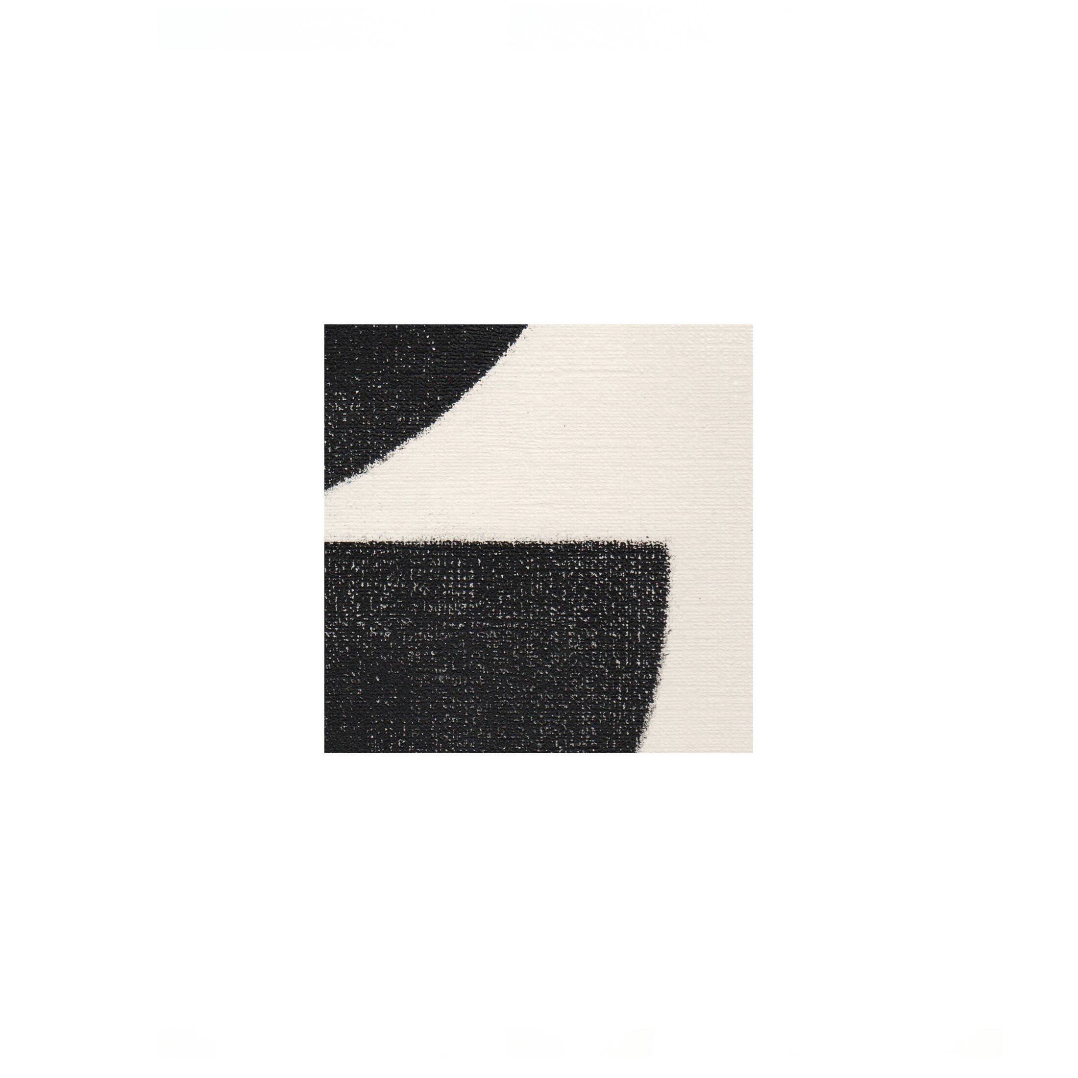 Painting on paper - black abstract illustration signed eawy