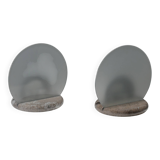 Marble and glass table lamps by Bruno Gecchelin for Skipper, Italy 1970s