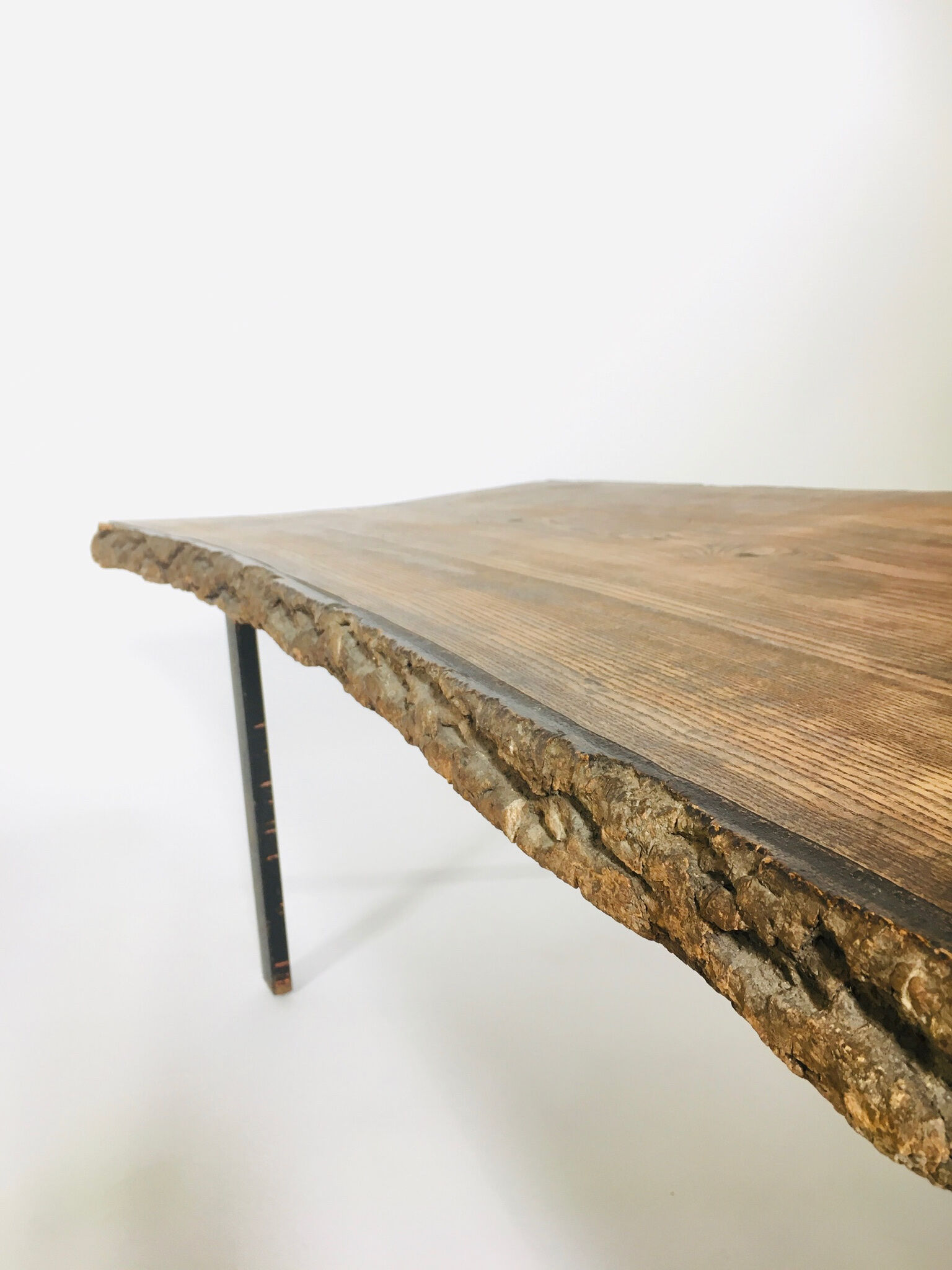 Table de salon en ronce de bois 1950's