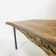 Table de salon en ronce de bois 1950's