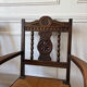 Paire de fauteuils rustiques bois et paille 
