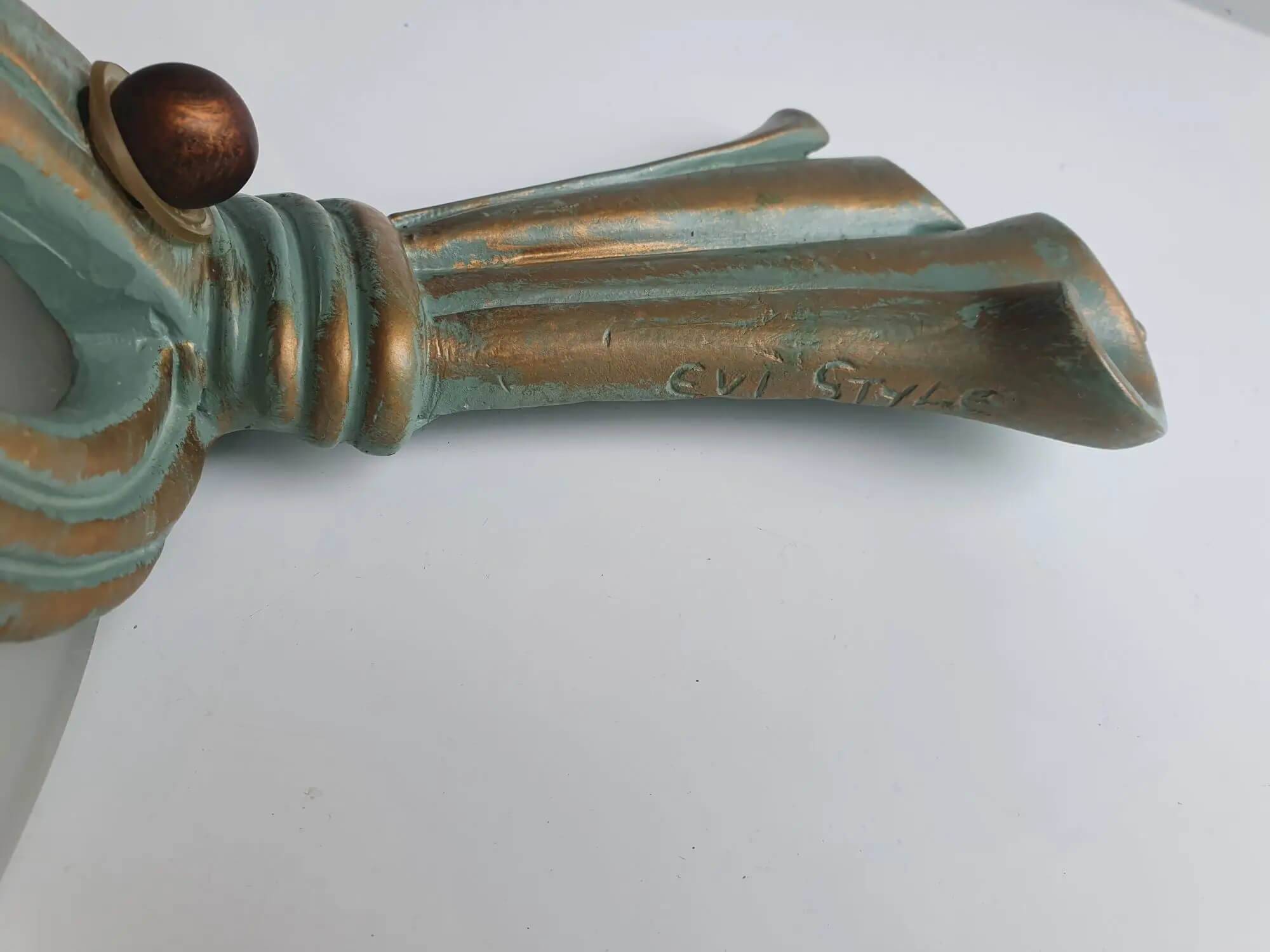 Applique murale italienne en résine et verre vintage