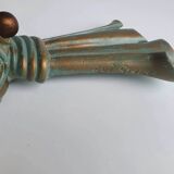 Vintage Italian resin and glass wall light