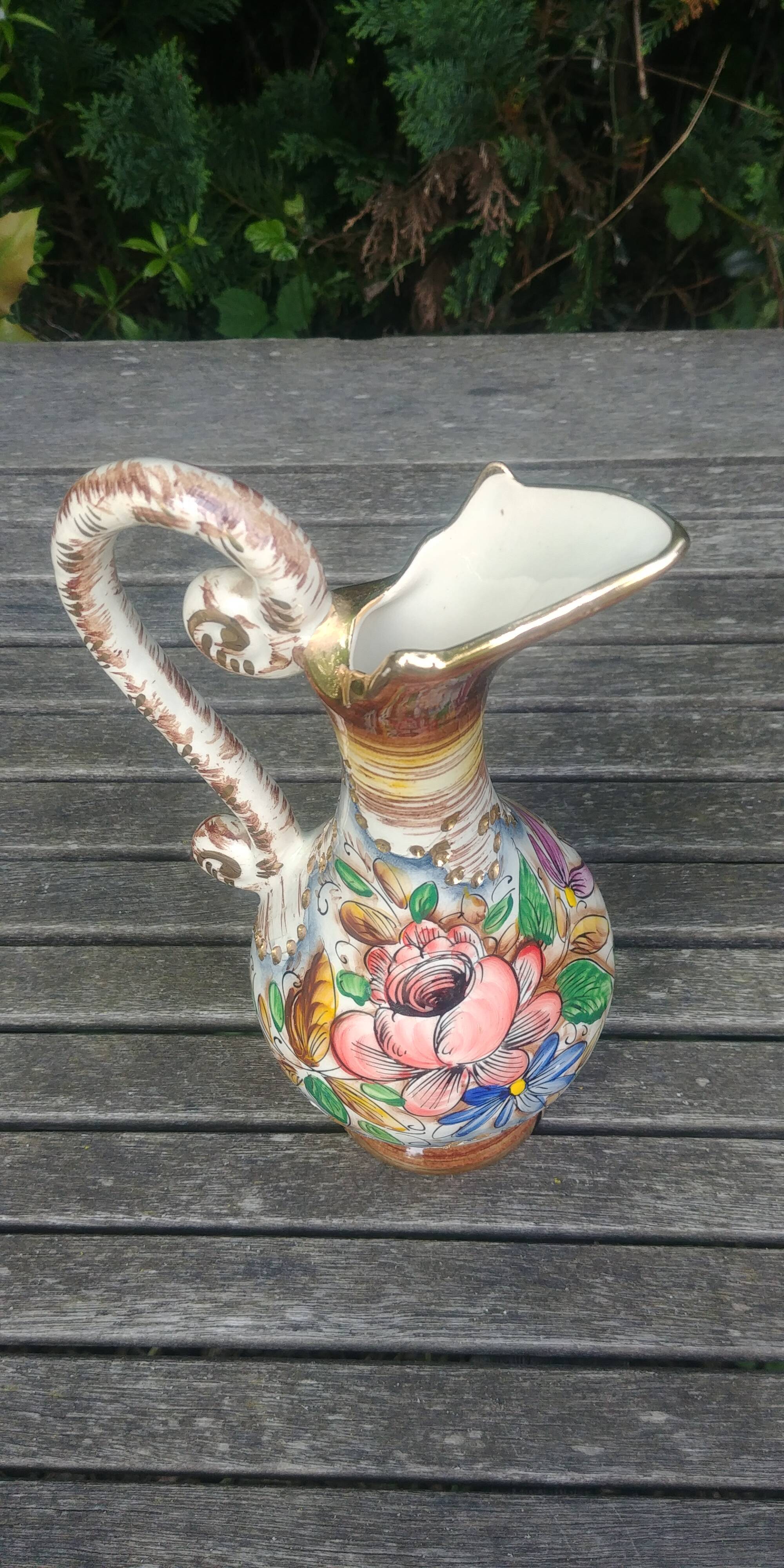 Carafe in porcelain from the faiencerie H Bequet Belgium