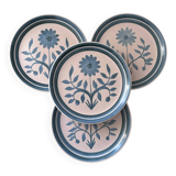 Set of 4 stamped Longchamp plates