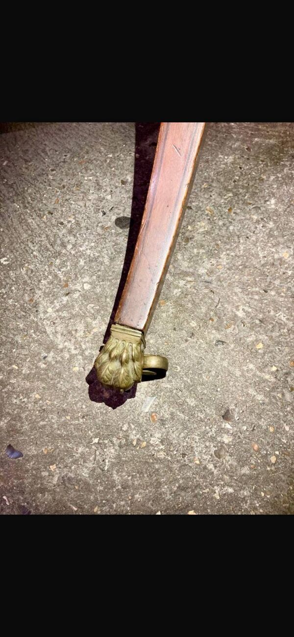 Console/Table de jeu en acajou