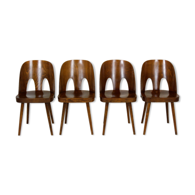 Chaises en bois par Oswald Haerdtl pour Ton, 1950