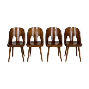 Wooden chairs by Oswald Haerdtl for Ton, 1950