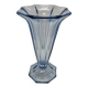 Art Deco blue tulip-shaped vase