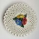 Corbeille en porcelaine tressée vintage