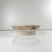 Plate on foot, ironstone, Badonviller "Roscoff", 1930