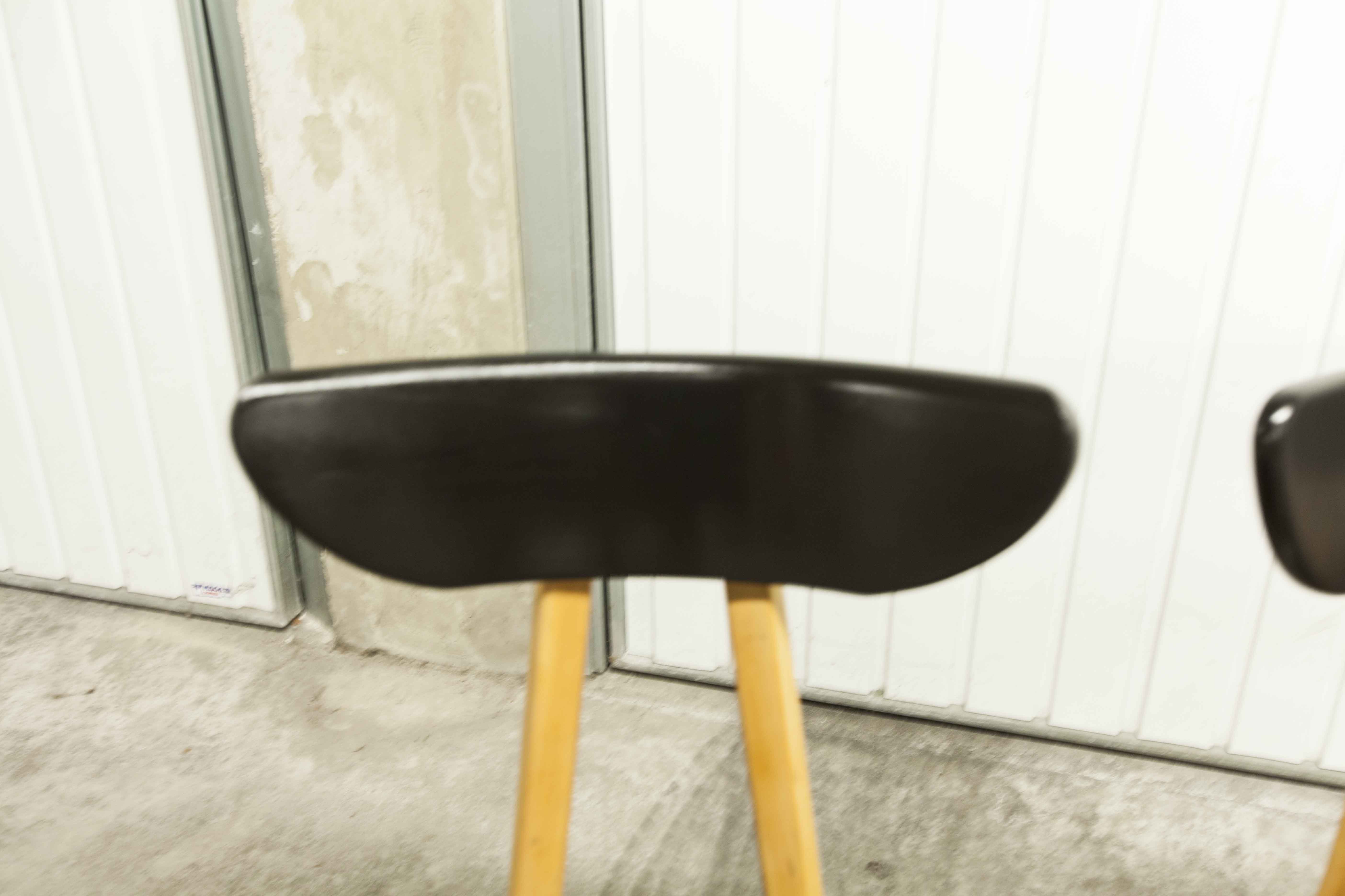 Set of 6 restored Luterma "banana" chairs