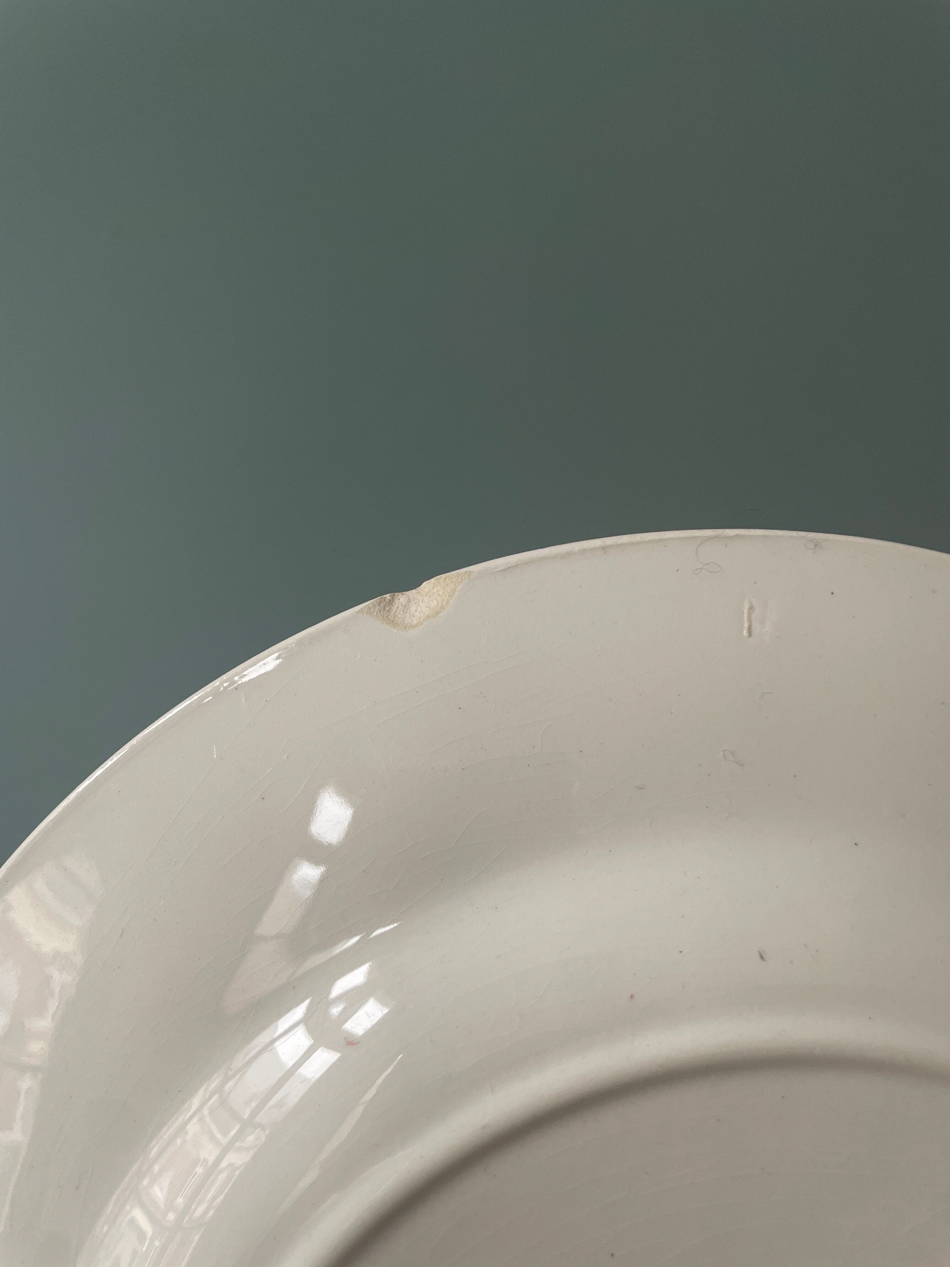 Set of 4 flat plates "Vega" U&C Sarreguemines