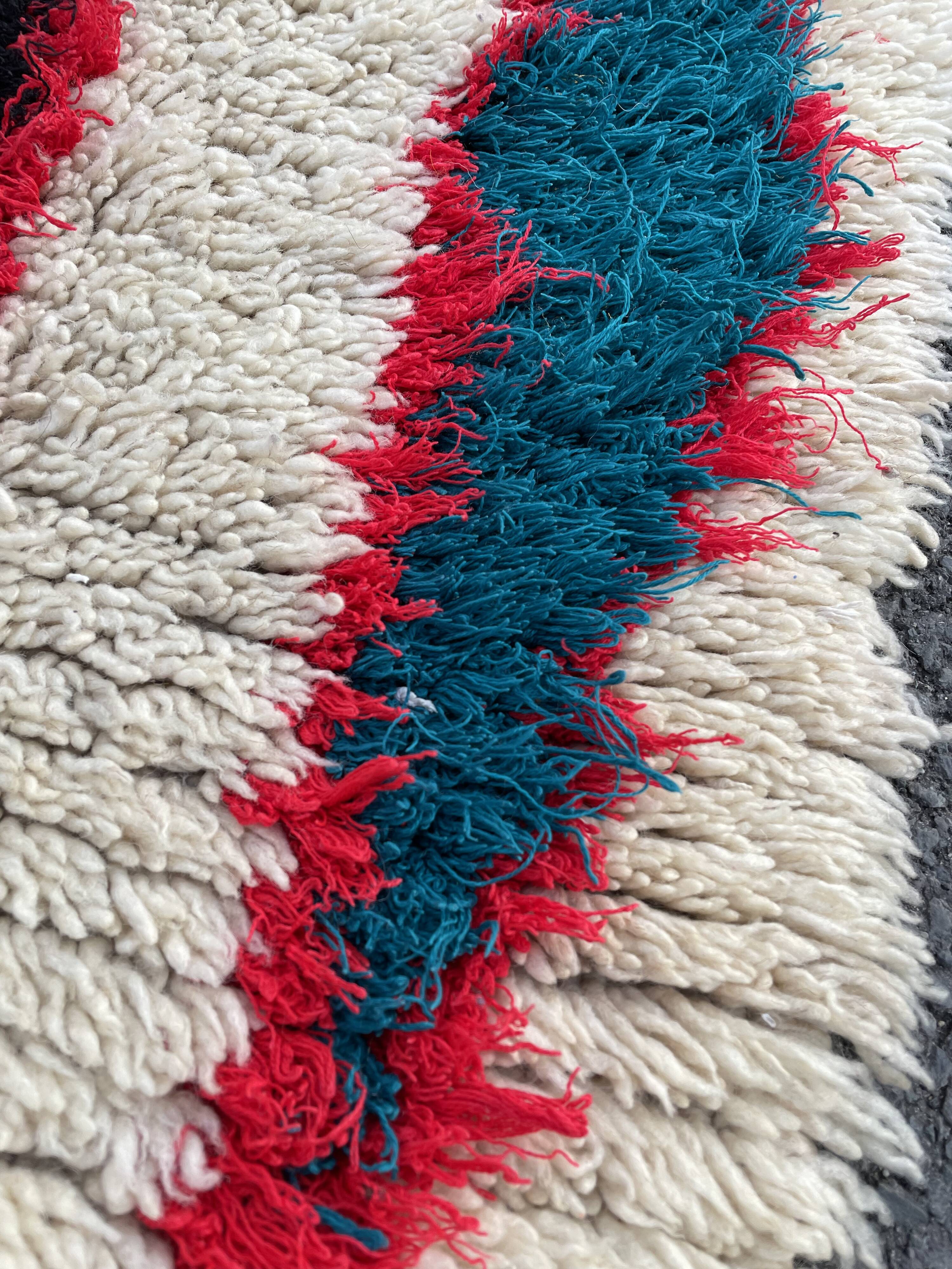 Vintage azilal berber carpet 75x180 cm