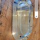 Silver foie gras dish with glass window